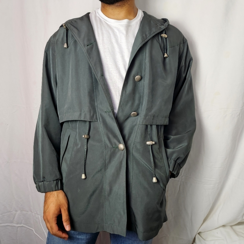 Olive Raincoat